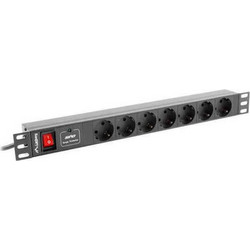 Lanberg Πολύπριζο Rack PDU-07F-0200-BK 1τμχ