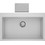 Crown Quadra Q-81 Ένθετος Νεροχύτης Γρανίτη Bianco Ice 79x50cm
