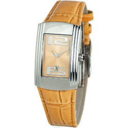 Chronotech Γυναικείο Ρολόι με Πορτοκαλί Δερμάτινο Λουράκι CT7017L-07