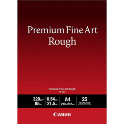 Canon FA-RG1 Photo Paper Premium Fine Art Rough A4 (21x30) 320gr/m for Printers Inkjet 25 Sheets (4562C001) (CANFA-RG1A4)