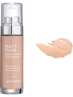 Seventeen Matt Plus 02 Rosy Beige Liquid Foundation SPF20 30ml