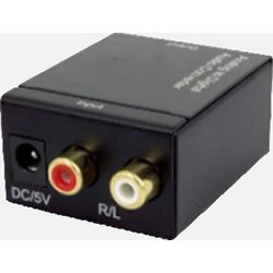 Μετατροπέας Ήχου GBC 14.1536.15 - RCA Stereo σε Toslink & Ομοαξονική 48 KHz LPCM
