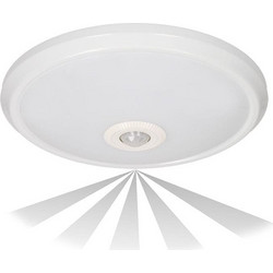 RP Zonda 27749 - Φωτιστικό Οροφής PIR 16W 4000K, O290mm, 1100lm Λευκό