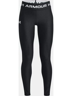 Under Armour Girls' HeatGear(R) Leggings Παιδικό Κολάν Polyester/Elastane Regular Fit - Black 1373954-001
