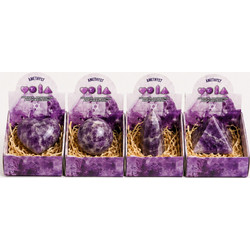 Four Gemstone Shapes - Amethyst