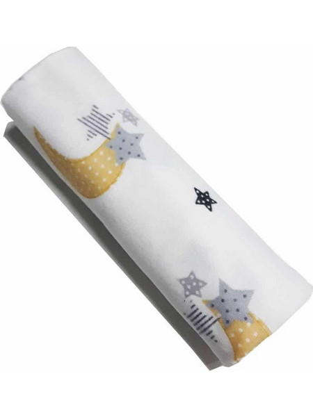 Beboulino Moon Star Κουβέρτα Αγκαλιάς Βαμβακερή 80x80 Γκρι