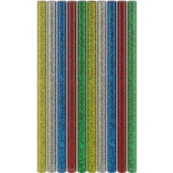 GOOBAY ράβδοι σιλικόνης 77855, Φ11mm x 200mm, glitter διάφορα χρώματα, 10τμχ