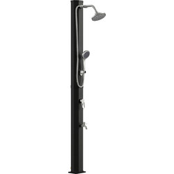 Outsunny Ηλιακό Ντους 35L με Αντιπαγετική Προστασία, 2 Κεφαλές Ντους και Βρύση Ποδιών A20-621V00BK