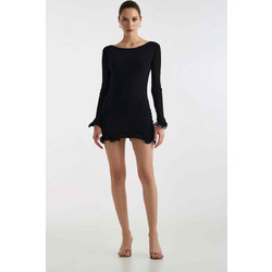 Long Sleeve Mini Dress Burgundy
