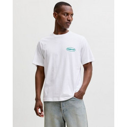 JACK & JONES JORRIVIERA VINTAGE POSTER BACK TEE SS CN - 12295202 - ΑΝΔΡΙΚΟ - BRIGHT WHITE