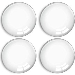 HOME USE στοπ πόρτας HUH-0263, αυτοκόλλητο, PU πλαστικό, 40x8mm, διάφανο, 4τμχ