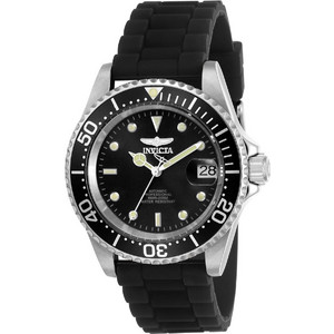 Invicta Pro Diver Ανδρικό Ρολόι Αυτόματο με Μαύρο Καουτσούκ Λουράκι 23678