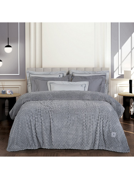 Greenwich Polo Club Κουβερτα Fleece Υπερδιπλh 3476 Grey Grey