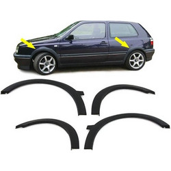 Πλαϊνά Φτερά Τροχών Για VW Golf ΙΙΙ (3) 91-98 Σετ 4 Τεμάχια