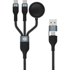 Conceptronic Braided USB to Type-C Cable 5A Μαύρο 1.5m ETTA08B15