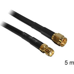 Delock Antenna Cable SMA Plug To SMA Jack CFD200 5 m Low Loss (88444)