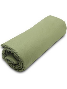 Sunshine Κατωσέντονο Menta με λάστιχο 11 Olive Μονό (100x200+20)