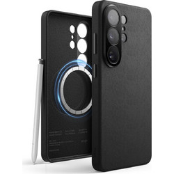 Θήκη Samsung Galaxy S26 Ultra Elago Magnetic Leather από Vegan Δέρμα με MagSafe - Black (EGS26MSLE69-BK)