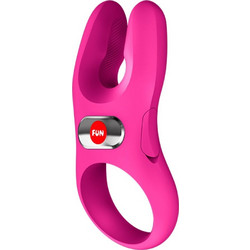 Fun Factory Nos Pro Vibrating Cock Ring Ελαστικό Δαχτυλίδι Πέους Σιλικόνης με Δόνηση Ροζ