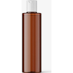 Μπουκαλάκια Πλαστικά (PET) Καφέ Με Πώμα Disc-Top 100ml, 1 τμχ