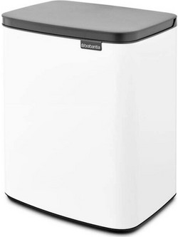 Brabantia Bo Κάδος Απορριμμάτων Πλαστικός Λευκός 12lt 22 24 67