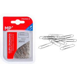 MP μεταλλικοί συνδετήρες PA342-4, 50mm, 40τμχ, ασημί