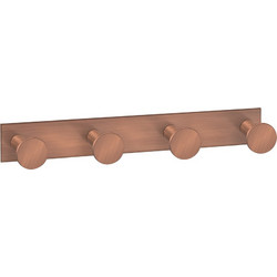 Sanco Bath Robe Hook & Door Stop Τετραπλό άγκιστρο Χάλκινο ματ 00684-Μ26