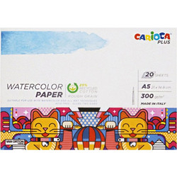 Carioca Plus - Watercolor Paper 300g A5 20 Pages 45224