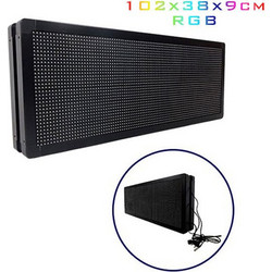 Wifi Κυλιόμενη Πινακίδα LED Μονής Όψης 103811 102x38cm RGB