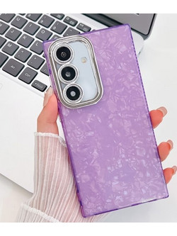 Θήκη Plating Glitter Texture Case Samsung Galaxy A35 purple shell pattern