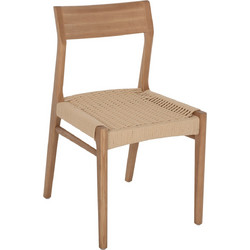 ΚΑΡΕΚΛΑ PONTUS HM9322.11 RUBBERWOOD ΜΕ ΚΑΘΙΣΜΑ ΣΧΟΙΝΙ- ΦΥΣΙΚΟ 47X52X80Υεκ
