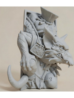 Άβαφη 3D Φιγούρα Book Nook Collection Rat Digital Sculpture για Βάψιμο DIY (Δώρο τα Χρώματα)