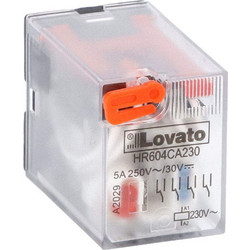 Ρελέ Τύπου Βάσης 14-Πόλων Σειράς HR60 4 C/O 5A 250VAC/30VDC Τάση Πηνίου 230VAC