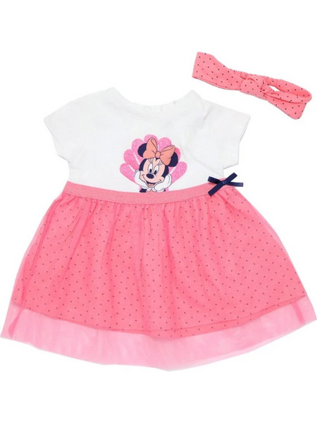 Φόρεμα με Κορδέλα White Pink Minnie