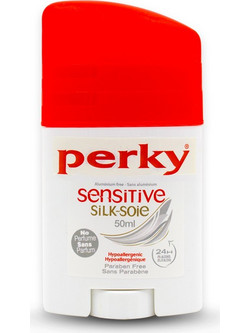 Perky Sensitive Silk Αποσμητικό Stick 24h Χωρίς Αλουμίνιο 50ml