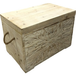 ΜΠΑΟΥΛΟ ΞΥΛΙΝΟ ΛΕΥΚΟ ΠΑΤΙΝΑ NATURAL 55.5x33.5x36.5CM 752-28013 B ESTHETI