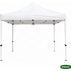 Πτυσσόμενο Κιόσκι Κήπου 3x3m Λευκό 800D TGH3435 GRASHER (104235)