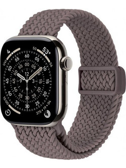 Crong Wave Braided Λουράκι Υφασμάτινο Brown (Apple Watch 44 / 45 / 46 / 49mm)