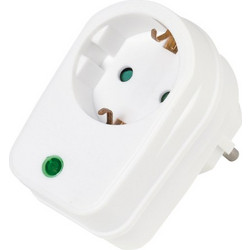 VIVANCO ADAPTER SCHUKO WITH SURGE PROTECTION