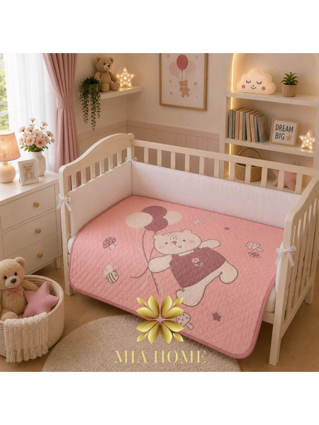 MIA HOME ΚΟΥΒΕΡΛΙ ΒΡΕΦΙΚΟ ΑΡΚΟΥΔΑΚΙ 100x120 ΡΟΖ