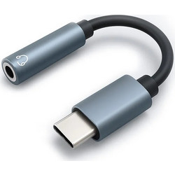 Qoltec Adapter Usb-c To 3.5mm Jack 10cm Aluminium