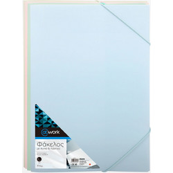 Φάκελος με Αυτιά και Λάστιχο Α4 Soft Pastel 4τεμ
