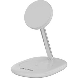 Canyon CNS-WCS205 Ασύρματος Φορτιστής Qi2 Pad με Καλώδιο USB-C με Θύρα USB-C 15W White