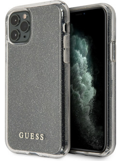 Guess Glitter Collection Hardcase Silver (iPhone 11 Pro)