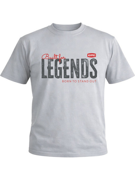 GTC Μπλουζάκι κοντομάνικο Legend γκρι XL