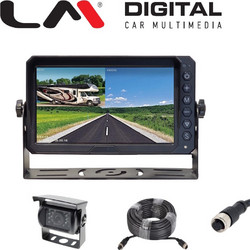 LM DIGITAL DVR XH07.2 KIT Καταγραφικο Μονιτορ 7 Ιντσες , Hd 1080P Αναλυση 1024Ηx600V Με Διαχωριστη 2