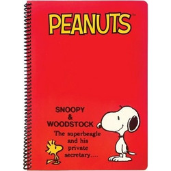 Back Me UP Peanuts Σπιράλ Τετράδιο Ριγέ A4 105 Φύλλων 3 Θεμάτων Κόκκινο 365-10439