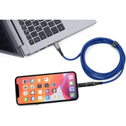 Troika USB-C to Lightning Cable 100W Μπλε 2m CBL20/DB