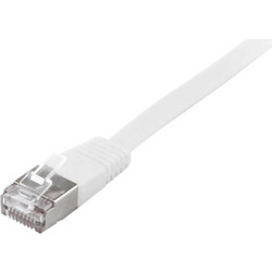 Equip Flat S/FTP Cat.6a Καλώδιο Δικτύου Ethernet 2m White