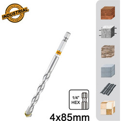 Ingco Διαμαντοτρύπανο 4x85mm, 1/4" Hex (1 τεμ.) - DBM2210485